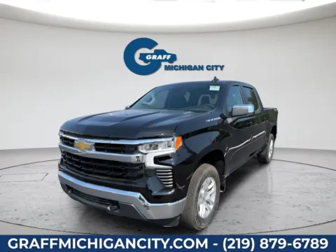 Black 2026 Chevrolet Silverado 1500 LT for sale in Michigan City, IN