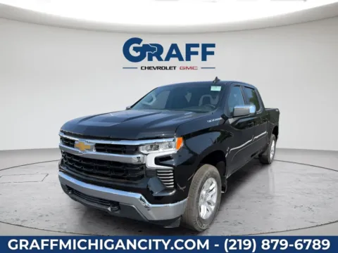Black 2026 Chevrolet Silverado 1500 LT for sale in Michigan City, IN