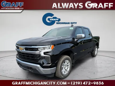 Black 2026 Chevrolet Silverado 1500 LT for sale in Michigan City, IN