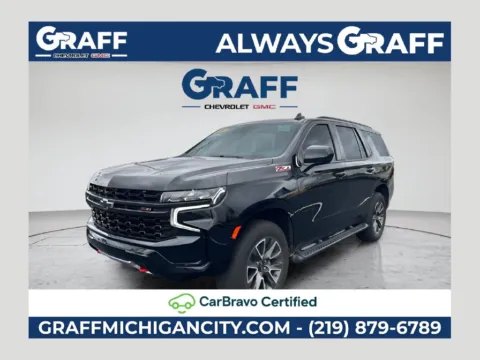 Black 2021 Chevrolet Tahoe Z71 for sale in Michigan City, IN