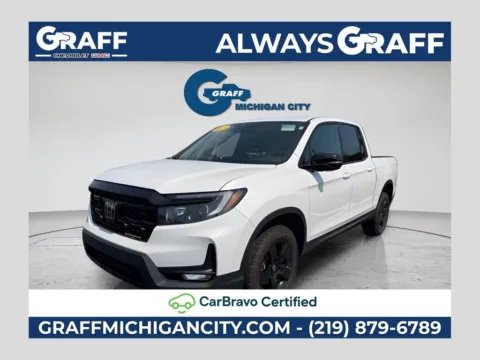 White 2025 Honda Ridgeline Black Edition for sale in Michigan City, IN