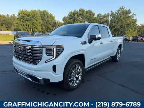 White 2026 GMC Sierra 1500 Denali for sale in Michigan City, IN