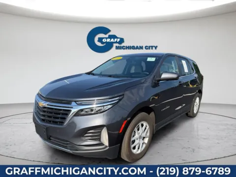 Gray 2023 Chevrolet Equinox LT for sale in Michigan City, IN