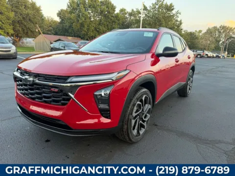 Red 2026 Chevrolet Trax 2RS for sale in Michigan City, IN