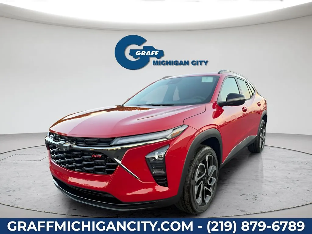 Red 2026 Chevrolet Trax 2RS for sale in Michigan City, IN