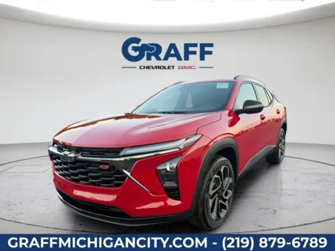 Red 2026 Chevrolet Trax 2RS for sale in Michigan City, IN