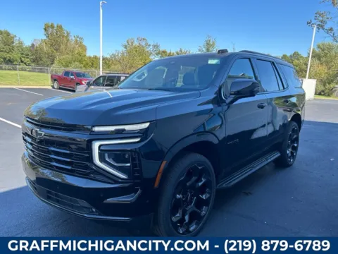 Black 2026 Chevrolet Tahoe RST for sale in Michigan City, IN