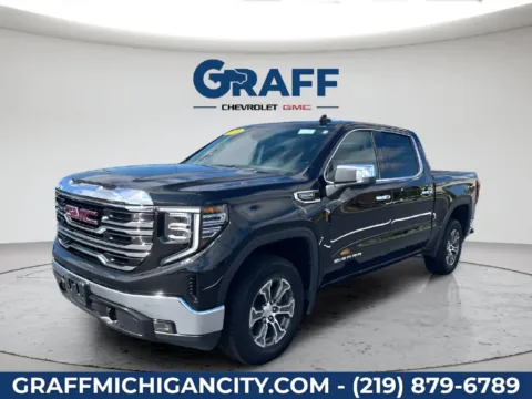 Black 2025 GMC Sierra 1500 SLT for sale in Michigan City, IN