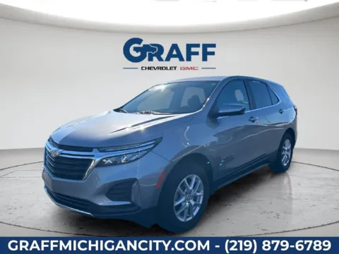 Gray 2024 Chevrolet Equinox LT for sale in Michigan City, IN