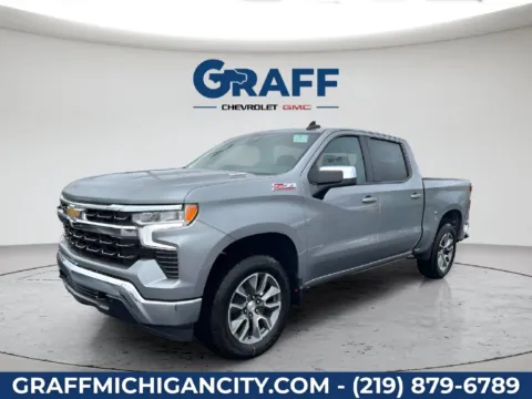 Gray 2026 Chevrolet Silverado 1500 LT for sale in Michigan City, IN