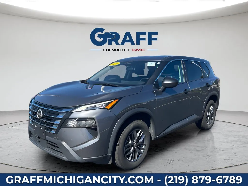 Gray 2024 Nissan Rogue S for sale in Michigan City, IN