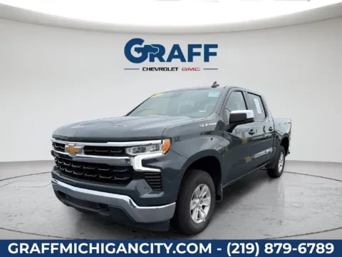 Gray 2025 Chevrolet Silverado 1500 LT for sale in Michigan City, IN