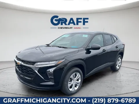 Black 2026 Chevrolet Trax LS for sale in Michigan City, IN