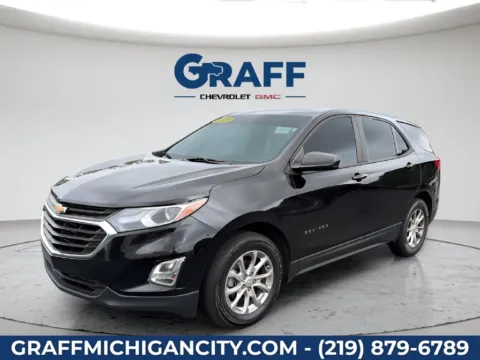 Black 2020 Chevrolet Equinox LS for sale in Michigan City, IN