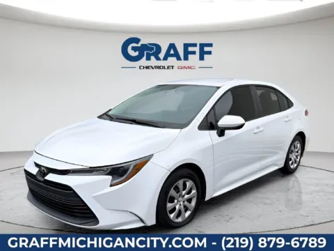 White 2024 Toyota Corolla LE for sale in Michigan City, IN