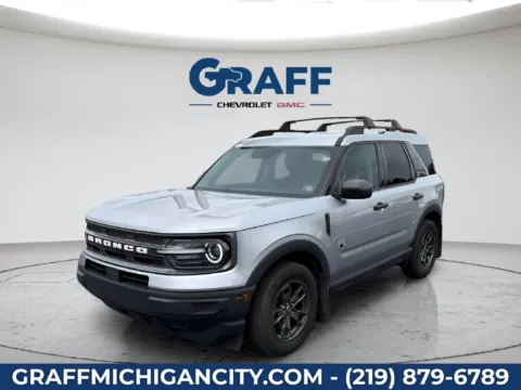 Silver 2022 Ford Bronco Sport Big Bend for sale in Michigan City, IN