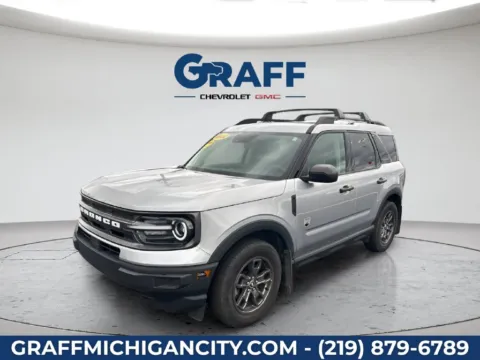 Silver 2022 Ford Bronco Sport Big Bend for sale in Michigan City, IN