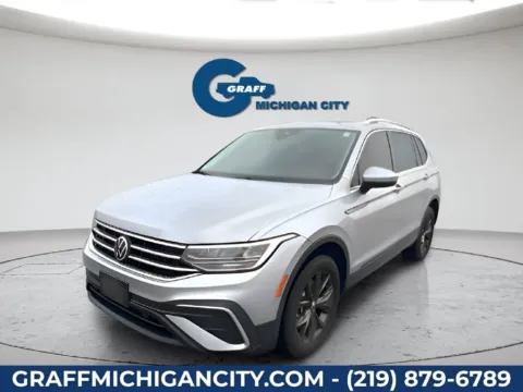 Silver 2022 Volkswagen Tiguan 2.0T SE for sale in Michigan City, IN