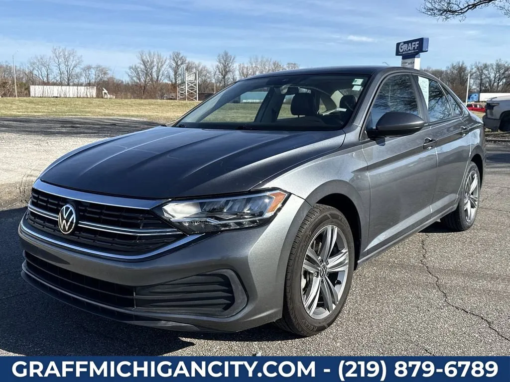 Blue 2024 Volkswagen Jetta 1.5T SE for sale in Michigan City, IN