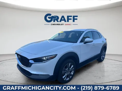 White 2020 Mazda CX-30 Premium for sale in Michigan City, IN