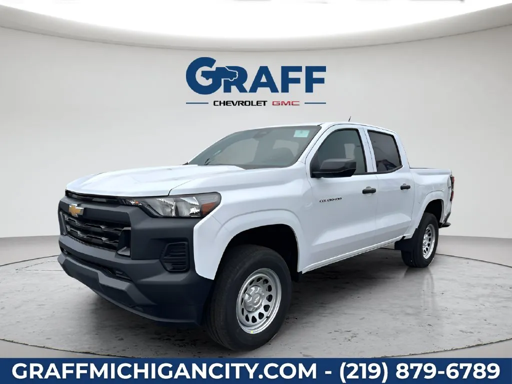 White 2026 Chevrolet Colorado Work Truck for sale in Michigan City, IN