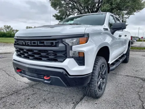 White 2026 Chevrolet Silverado 1500 Custom Trail Boss for sale in Burns Harbor, IN
