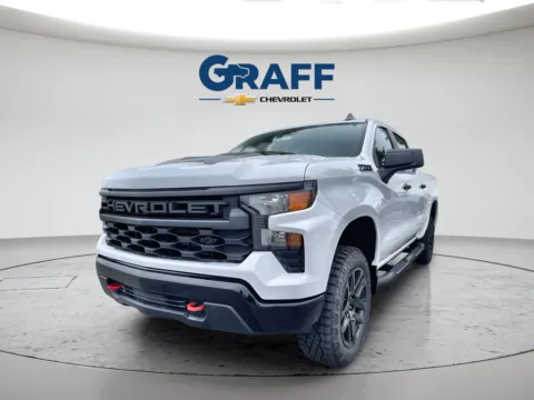 White 2026 Chevrolet Silverado 1500 Custom Trail Boss for sale in Burns Harbor, IN