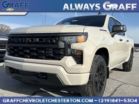 White 2026 Chevrolet Silverado 1500 Custom for sale in Burns Harbor, IN