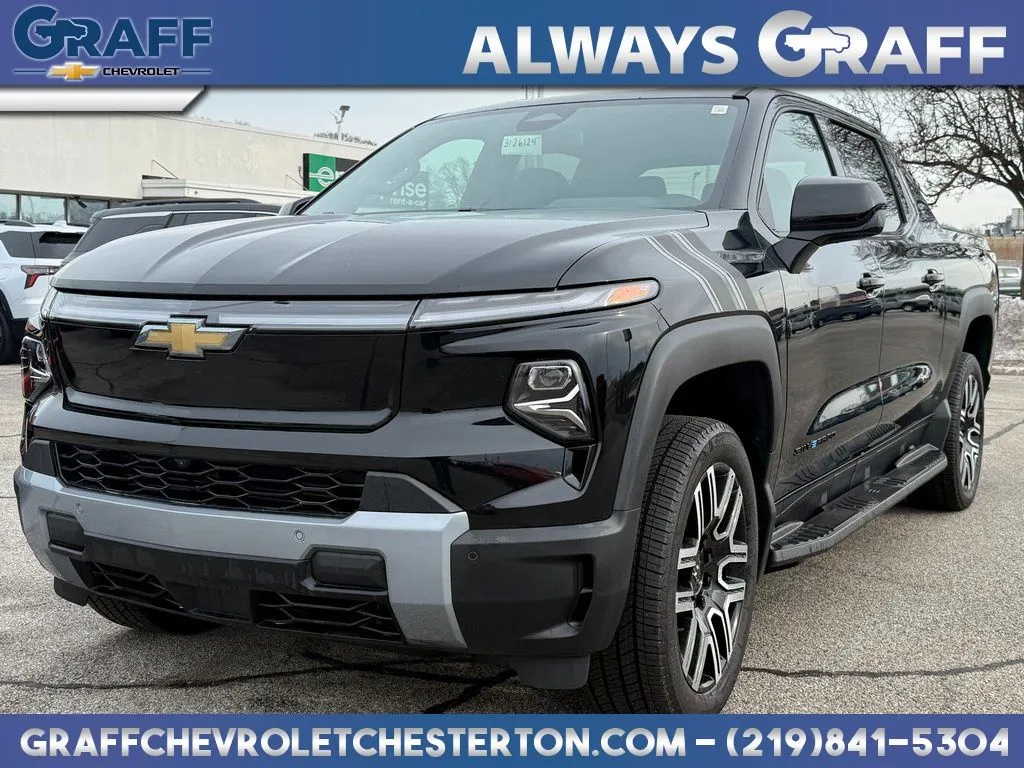 Black 2026 Chevrolet Silverado EV LT for sale in Burns Harbor, IN
