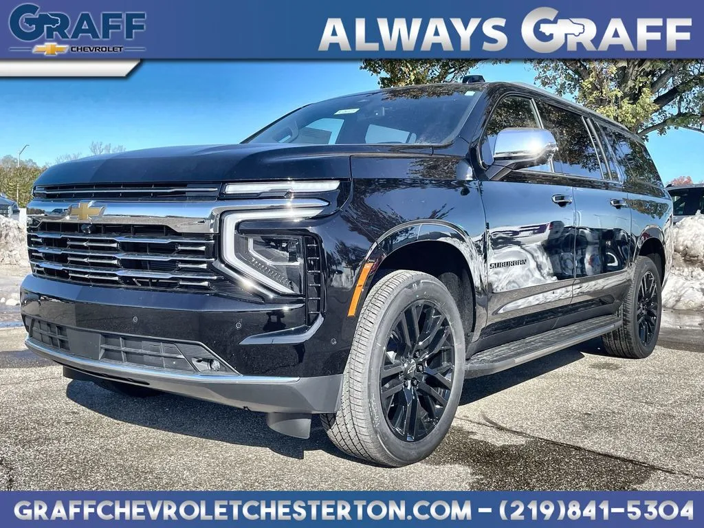 Black 2026 Chevrolet Suburban Premier for sale in Burns Harbor, IN