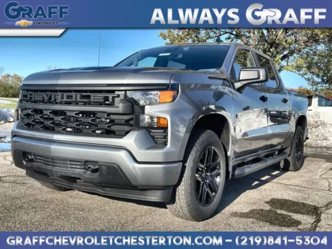 Gray 2026 Chevrolet Silverado 1500 Custom for sale in Burns Harbor, IN