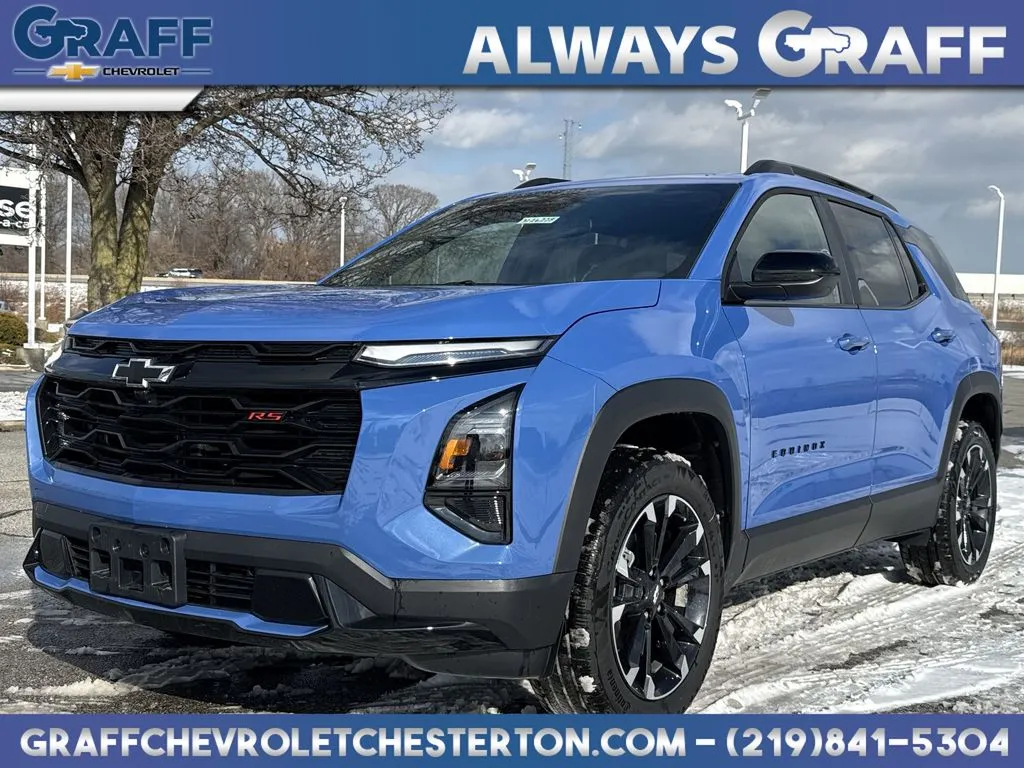 Blue 2026 Chevrolet Equinox RS for sale in Burns Harbor, IN