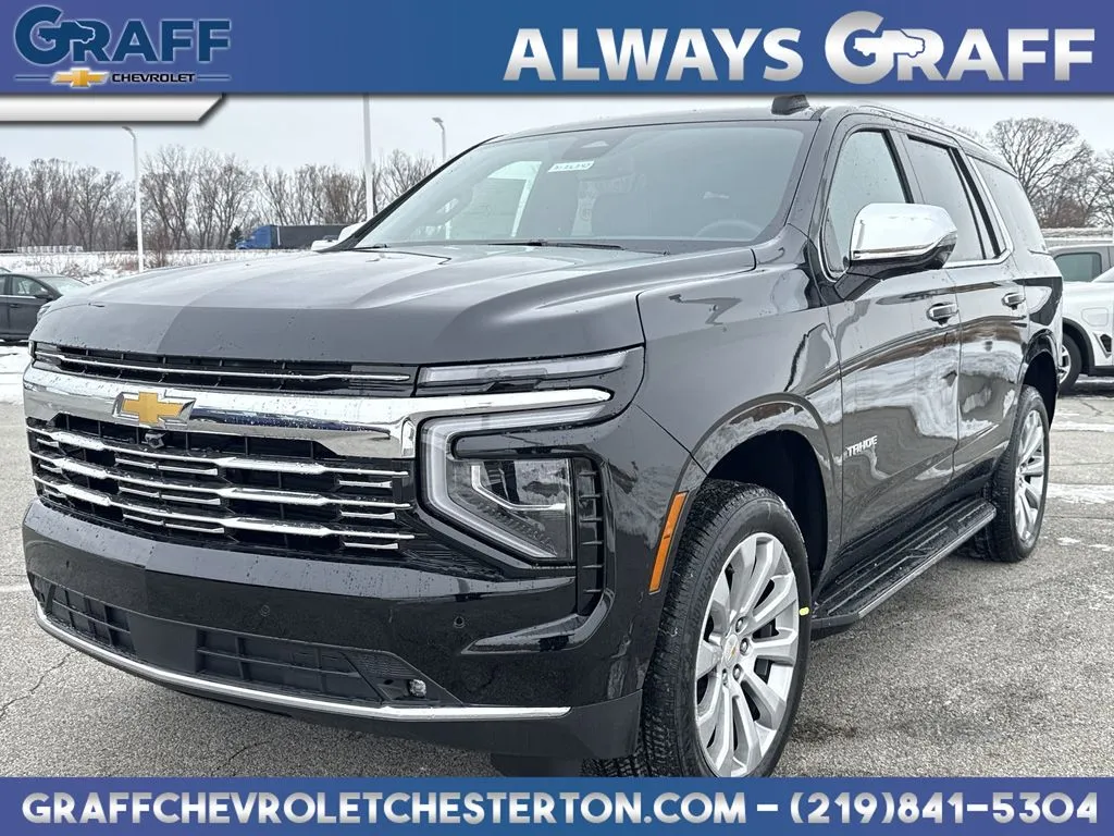 Black 2026 Chevrolet Tahoe Premier for sale in Burns Harbor, IN