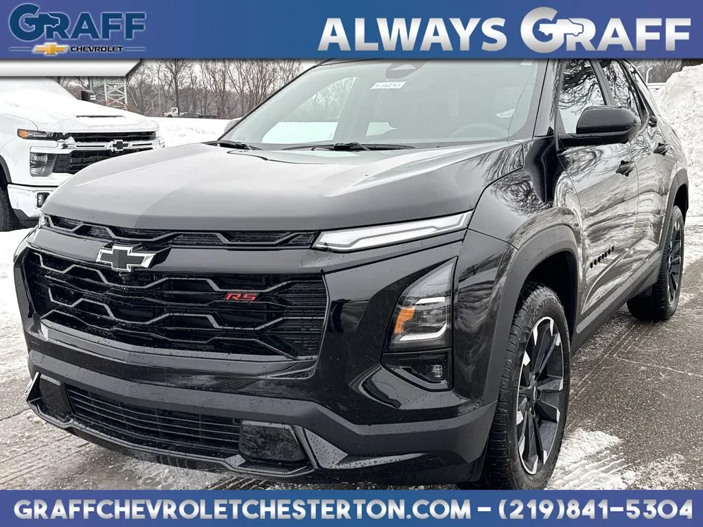 Black 2026 Chevrolet Equinox RS for sale in Burns Harbor, IN