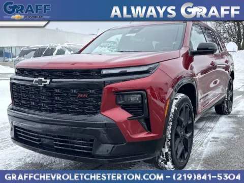 Red 2026 Chevrolet Traverse RS for sale in Burns Harbor, IN