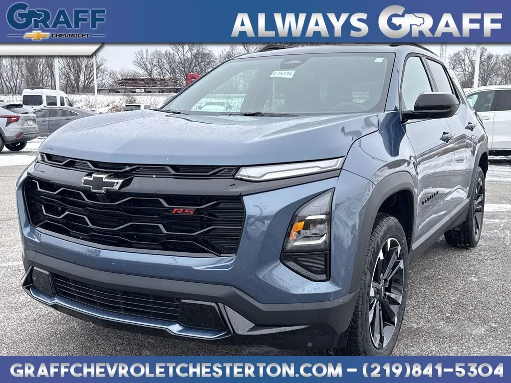 Blue 2026 Chevrolet Equinox RS for sale in Burns Harbor, IN