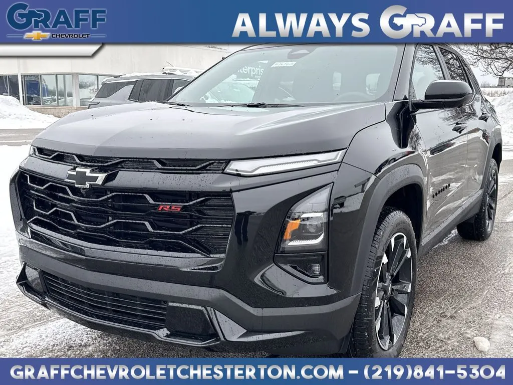 Black 2026 Chevrolet Equinox RS for sale in Burns Harbor, IN