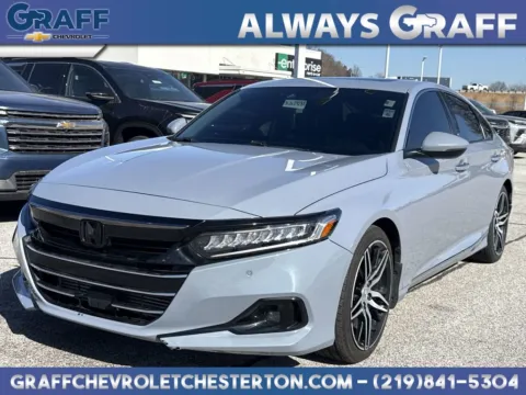 Black 2021 Honda Accord Touring 2.0T for sale in Burns Harbor, IN