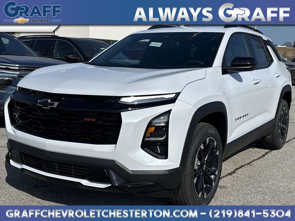 White 2026 Chevrolet Equinox RS for sale in Burns Harbor, IN