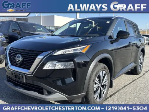 Black 2023 Nissan Rogue SV for sale in Burns Harbor, IN