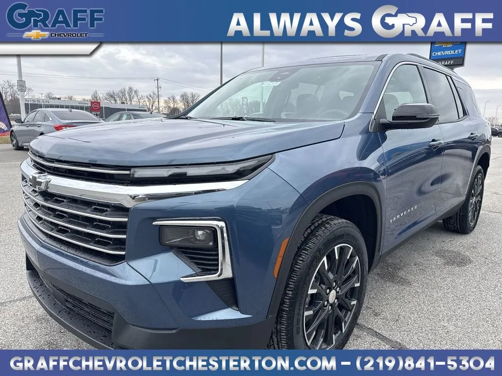 Blue 2026 Chevrolet Traverse LT for sale in Burns Harbor, IN