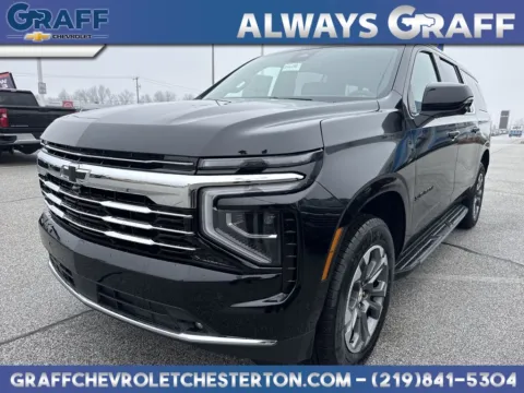 Black 2026 Chevrolet Suburban LT for sale in Burns Harbor, IN