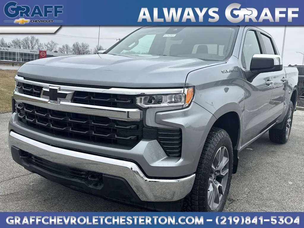 Gray 2026 Chevrolet Silverado 1500 LT for sale in Burns Harbor, IN