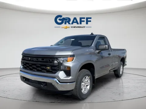 Gray 2026 Chevrolet Silverado 1500 WT for sale in Burns Harbor, IN