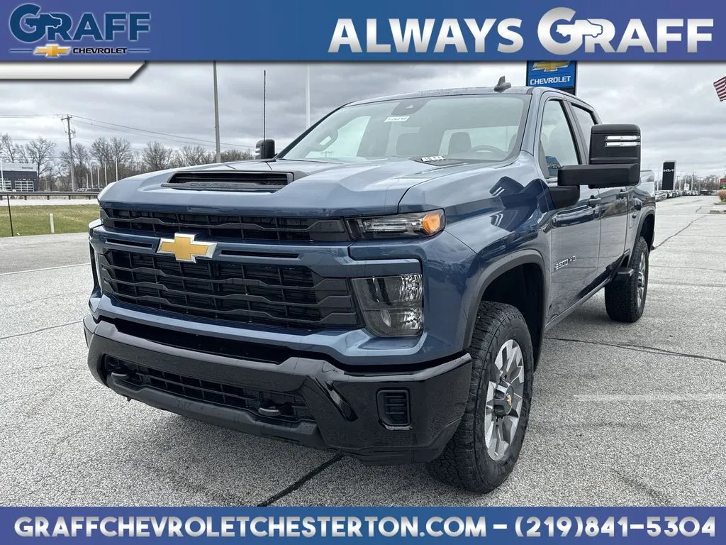 Blue 2026 Chevrolet Silverado 2500HD Custom for sale in Burns Harbor, IN