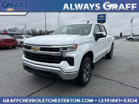 White 2026 Chevrolet Silverado 1500 LT for sale in Burns Harbor, IN