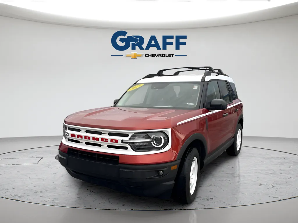 Red 2023 Ford Bronco Sport Heritage for sale in Burns Harbor, IN