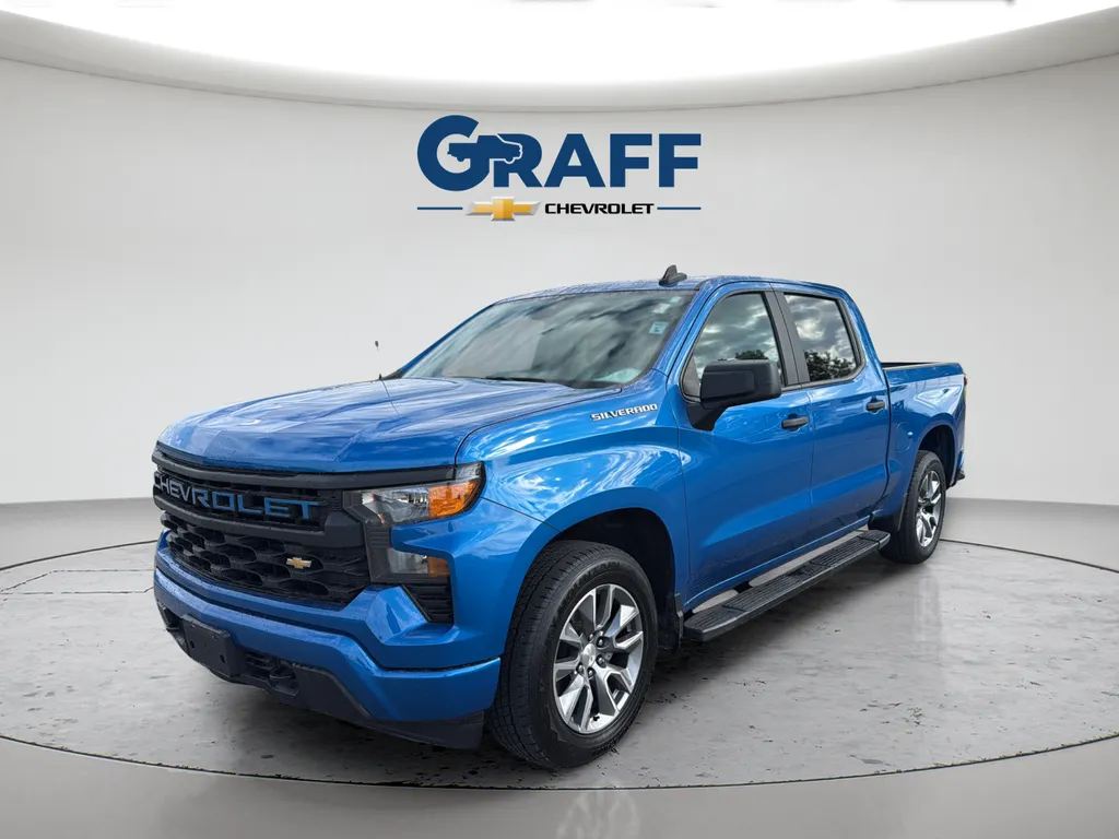 Blue 2022 Chevrolet Silverado 1500 Custom for sale in Burns Harbor, IN