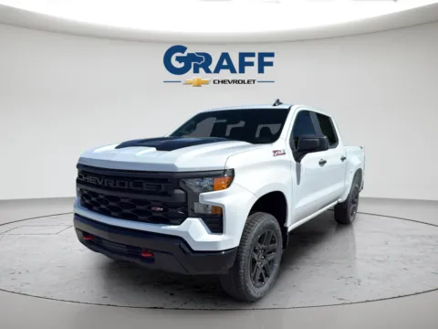White 2026 Chevrolet Silverado 1500 Custom Trail Boss for sale in Burns Harbor, IN