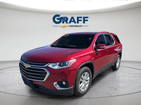 Red 2021 Chevrolet Traverse LT for sale in Burns Harbor, IN